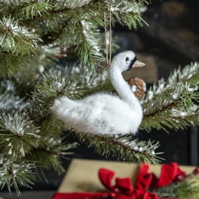 Rag 3.5" Swan Orn