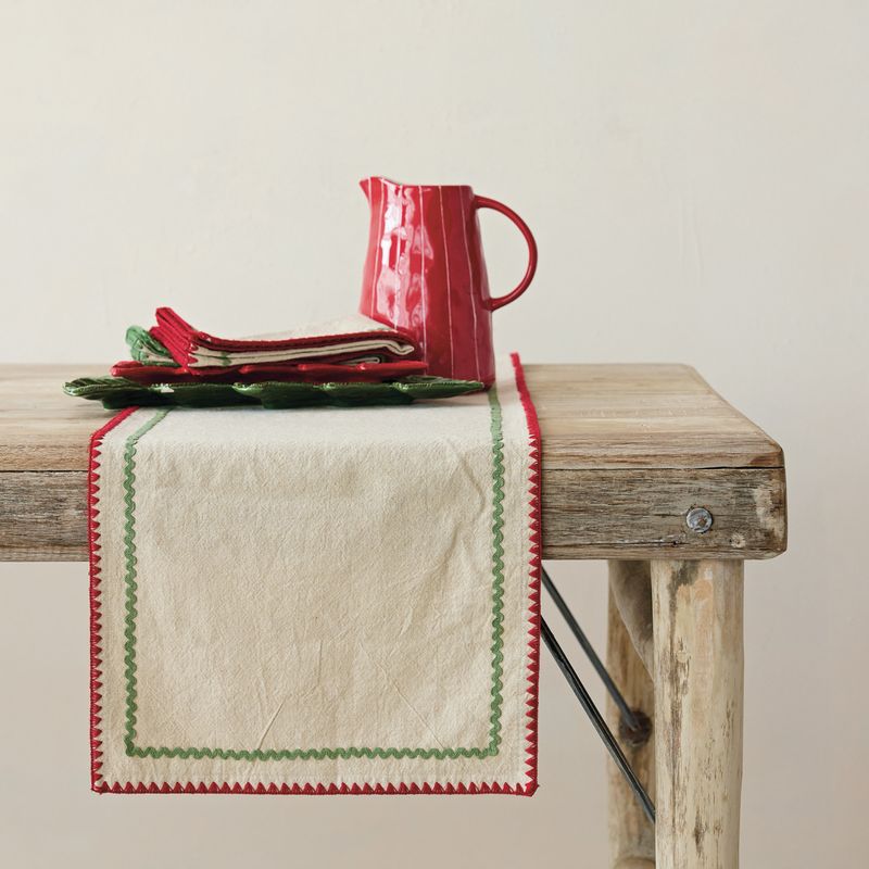 CCO Stiched Edge &amp; Ric Rac Trim Runner