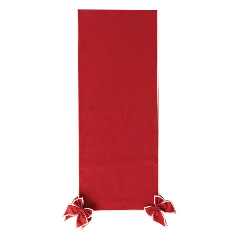 CCO Red &amp; White Runner w Detachable Bows