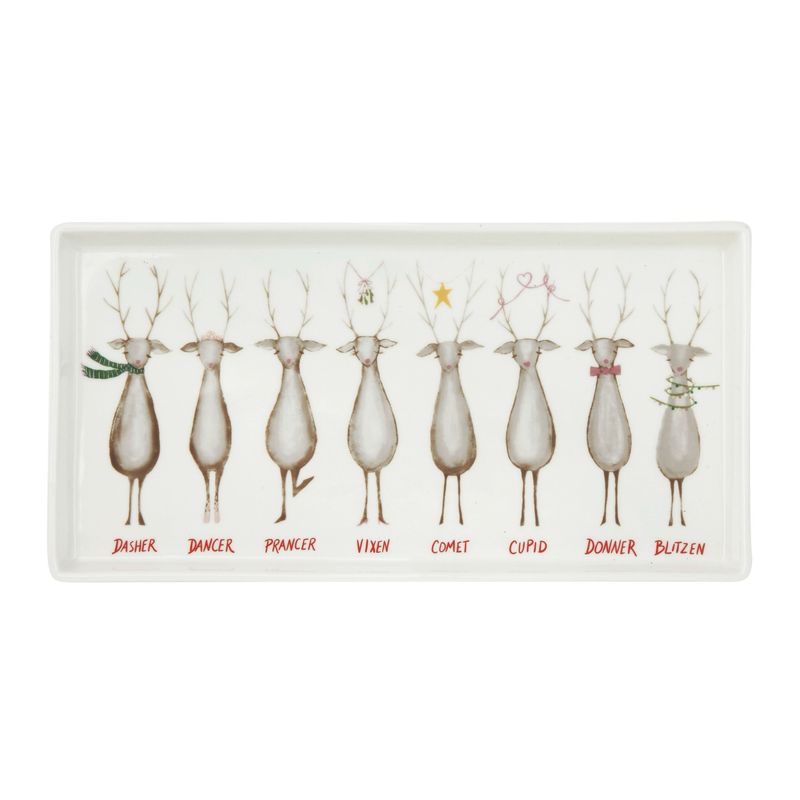 CCO Reindeer Platter 12.75x6.5