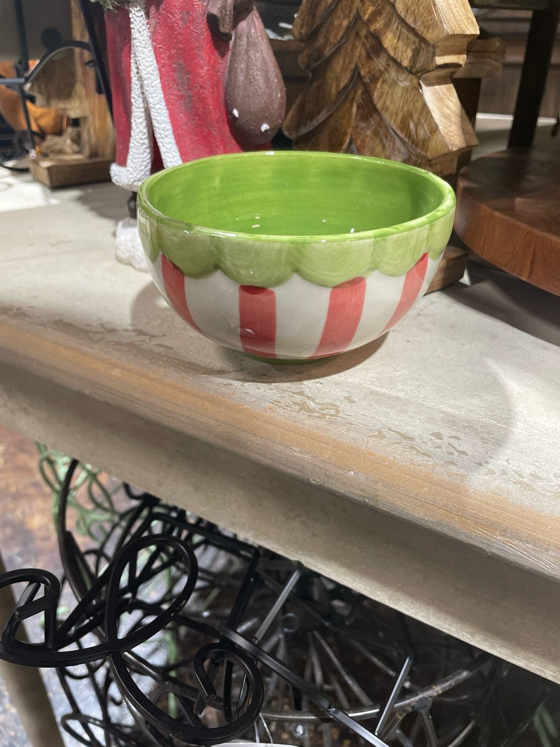 CCO Green Trim Bowl 5x2.75