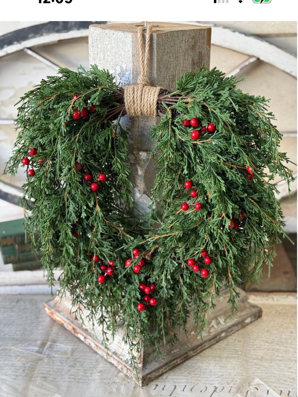 Lan 20" Emerald Celebration Hanging Wreath