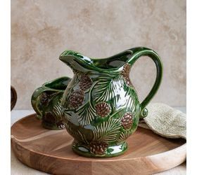 PDG 8.5" Evergreen Holiday Pitcher