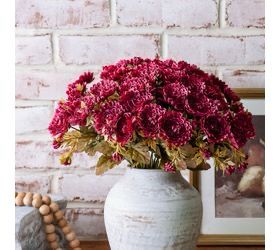 PDG 13" Burgundy Mum Bunch