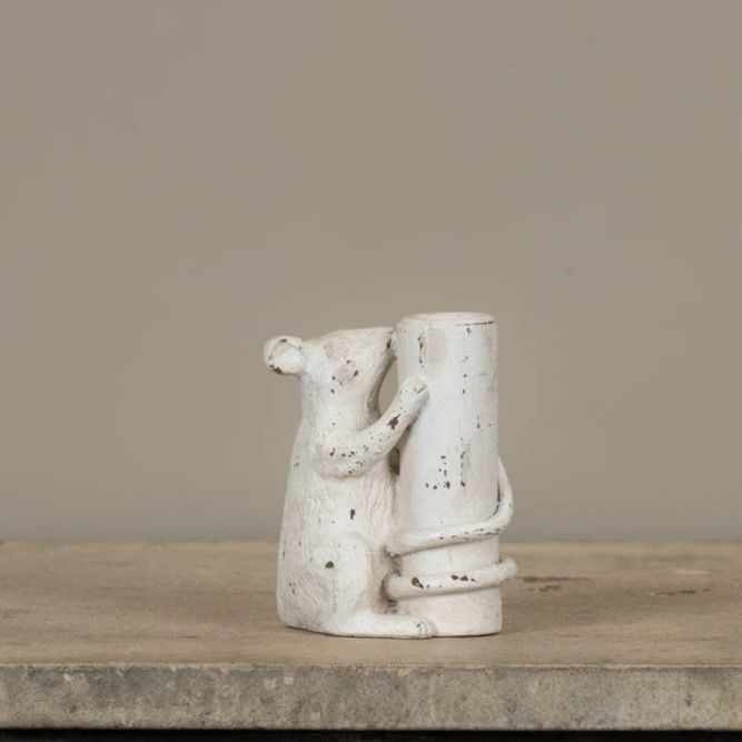 Rag 4.25" Mouse Taper Candle Holder