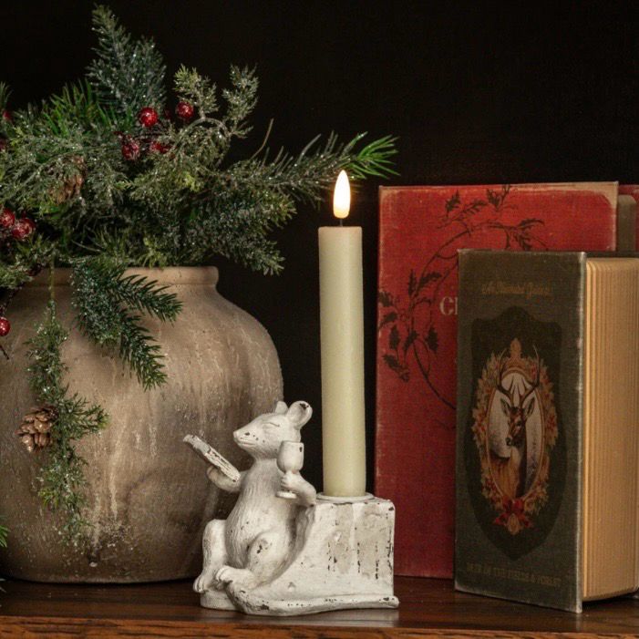 Rag 4" Mouse Taper Candle Holder