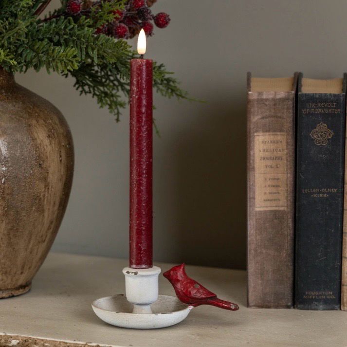 Rag Cardinal Taper Holder