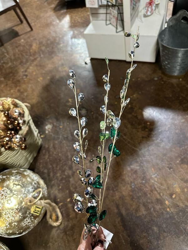 Mel 32.5" Green Jewel Spray