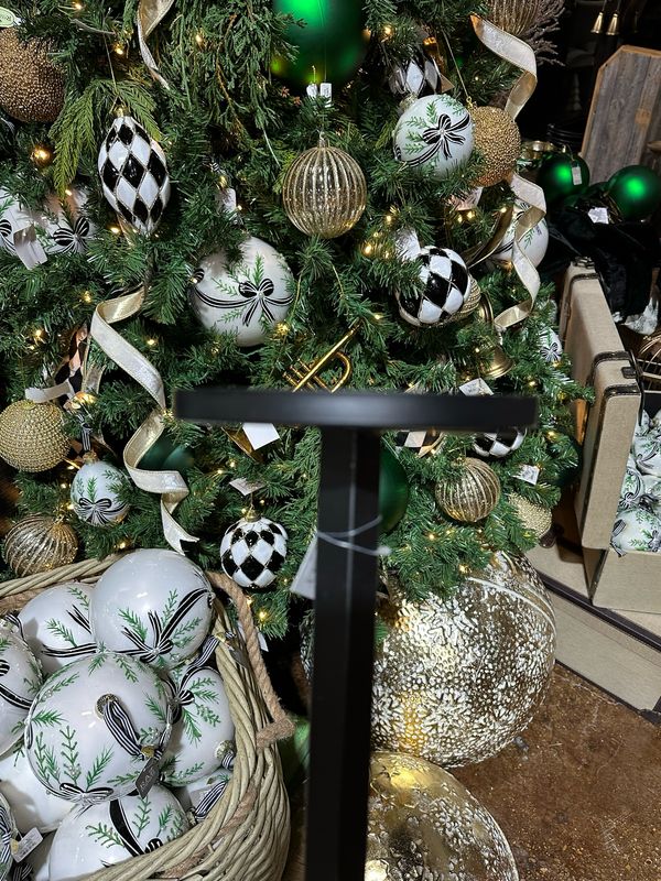 Mel 36" Single Tree Topper Iron Black