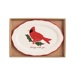 MP Cardinal Sentiment Plate 10x7