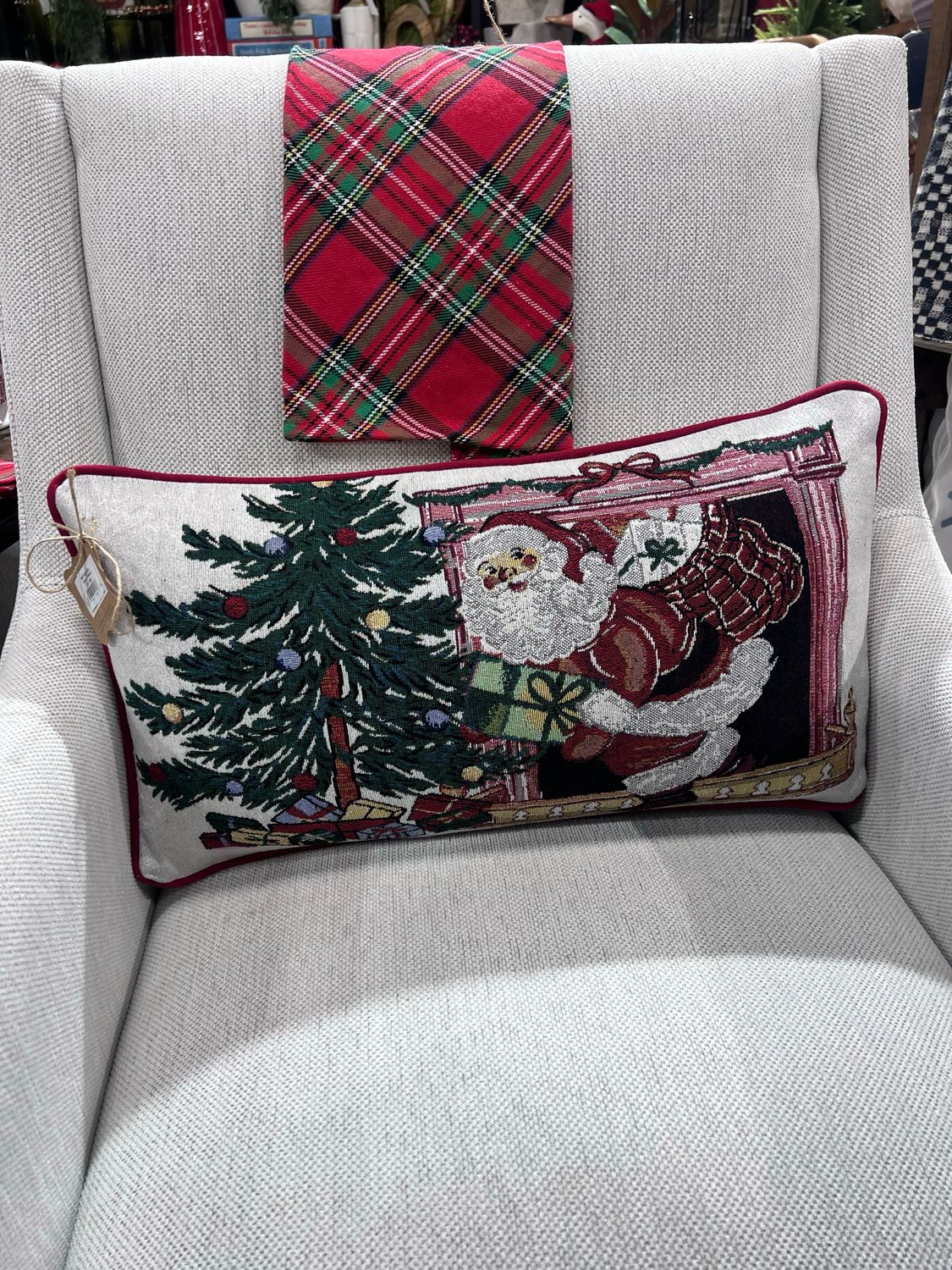 MP Tapestry Xmas Pillow 21x12