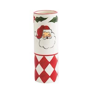 MP Santa Painted Stem Vase 6.5"