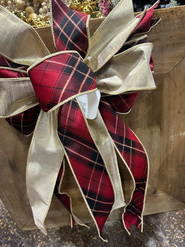 BBB Bur/gold Pl Bow 14x24