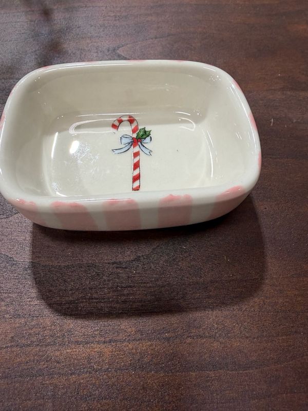 CCO Candy Cane Mini Dish 3.4x2.4x1.4