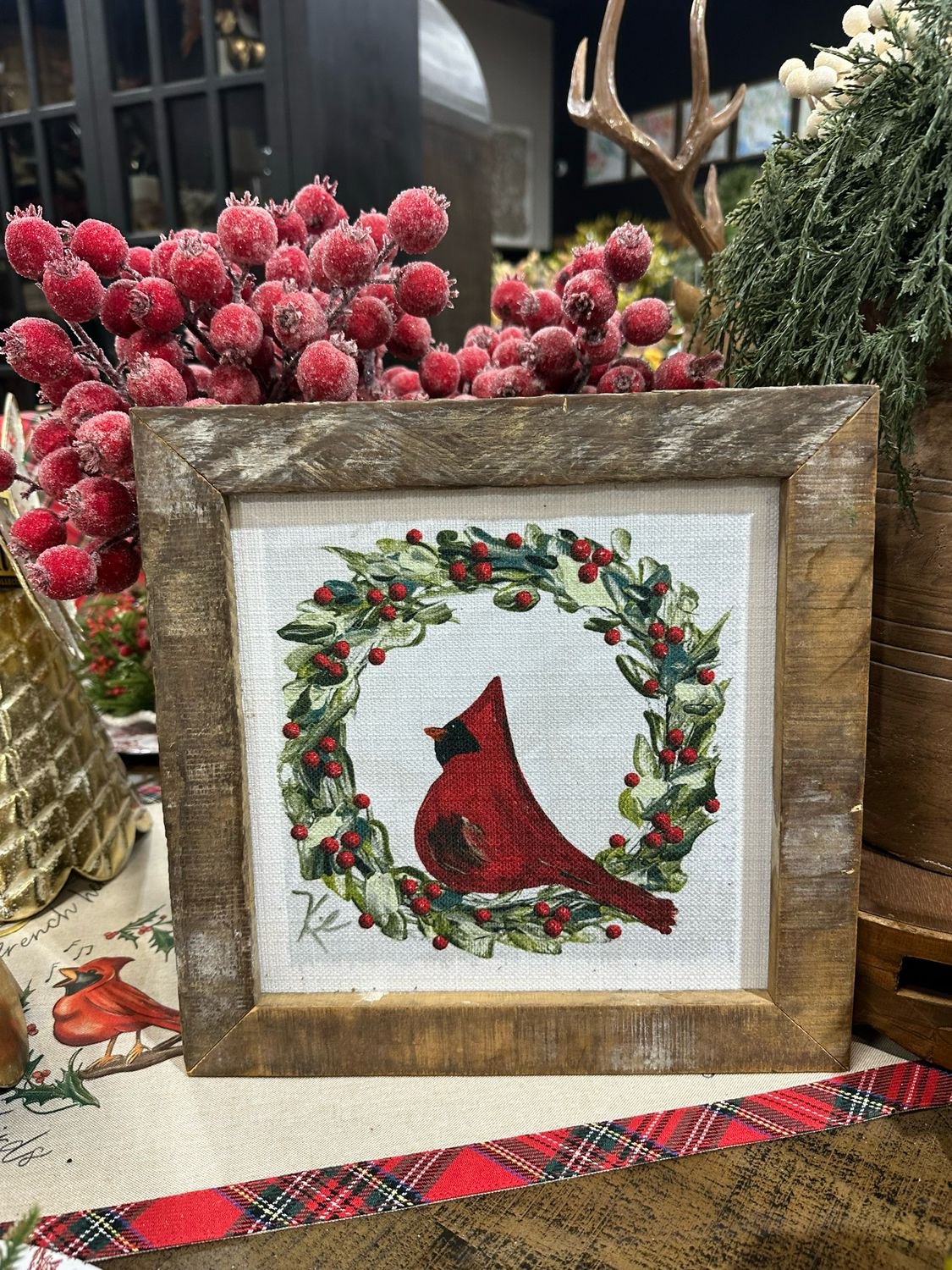 SCM 12x12 Cardinal Wreath