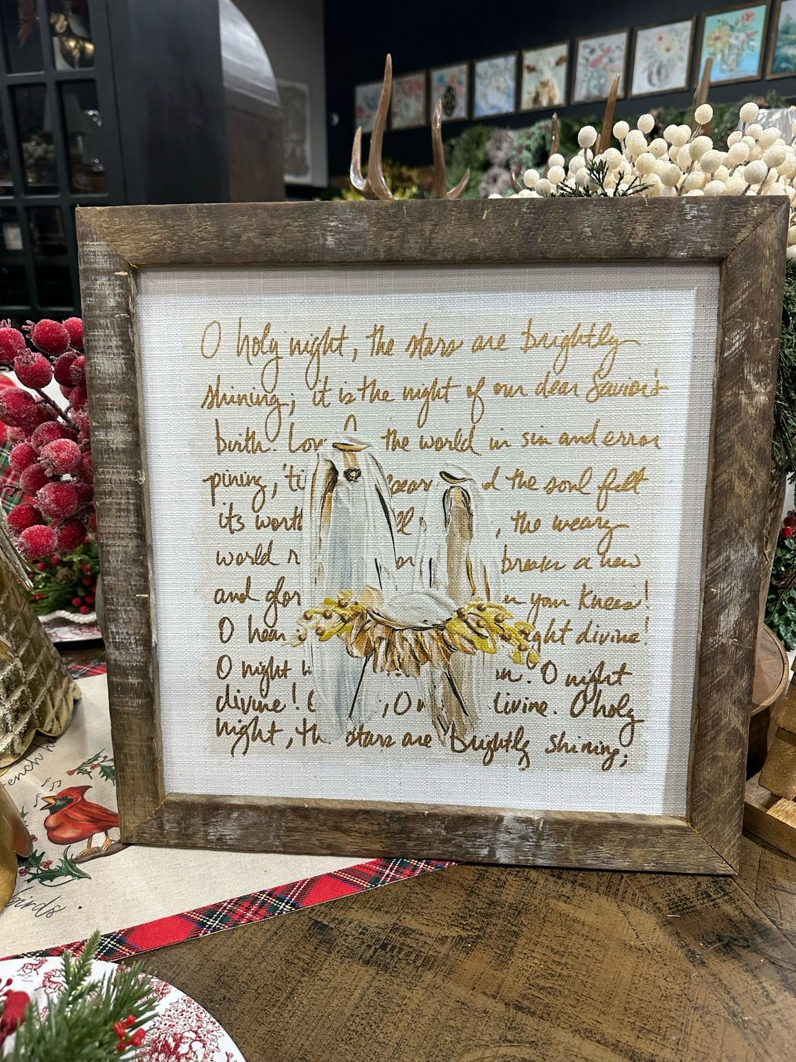 SCM 18x18 O Holy Night Nativity