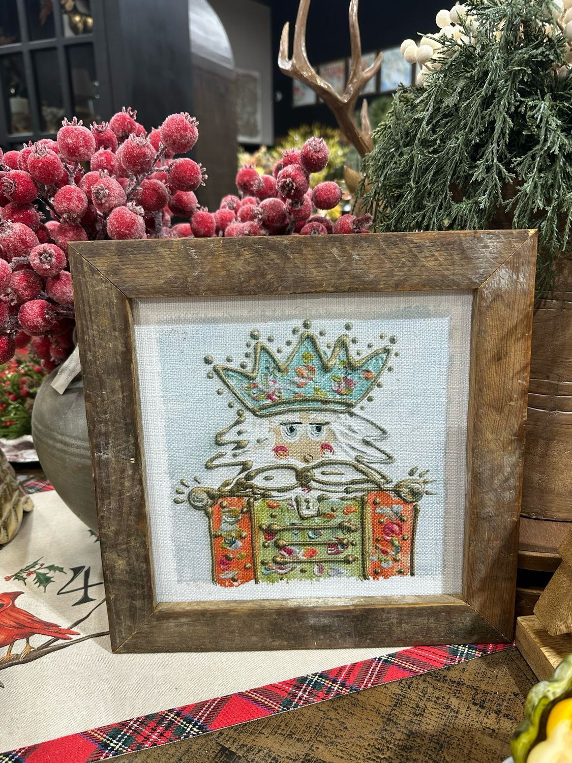 SCM 12x12 Teal Nutcracker