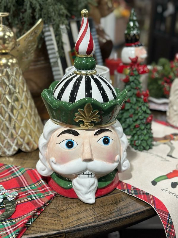 180 Nutcracker Ceramic Cookie Jar 14.5"