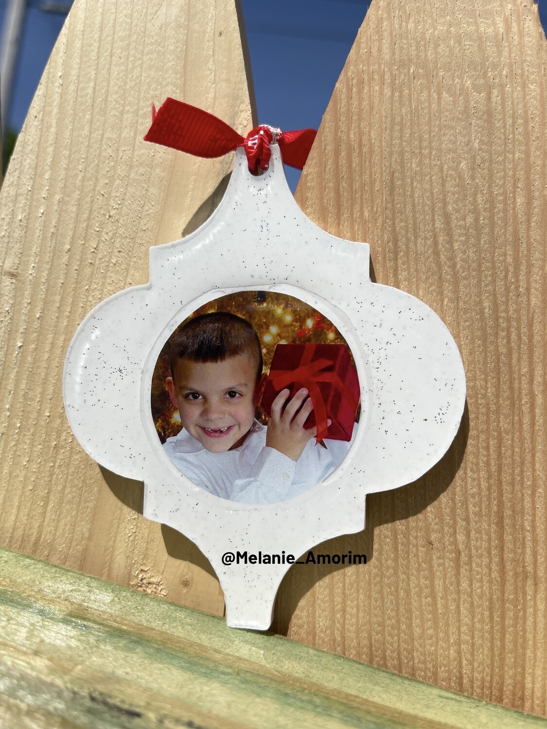 Ornament - Arabesque - Double Sided w/Full Color Photo and Personalization