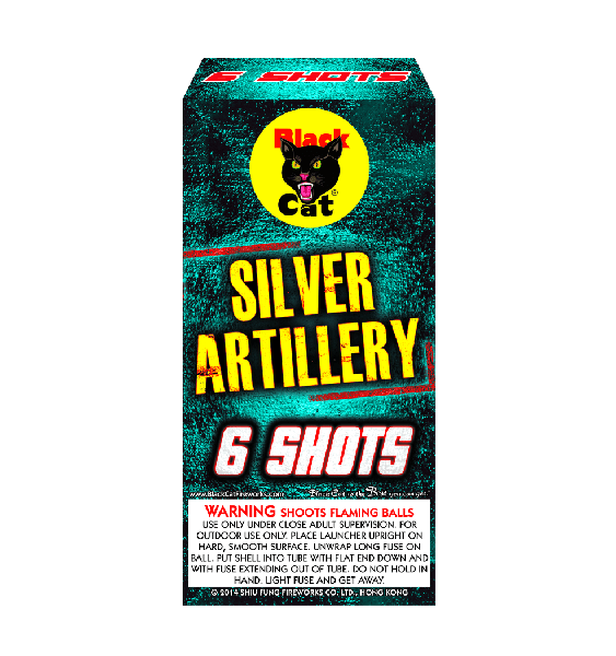 Premium Silver Artillery Crackling 6-Shot