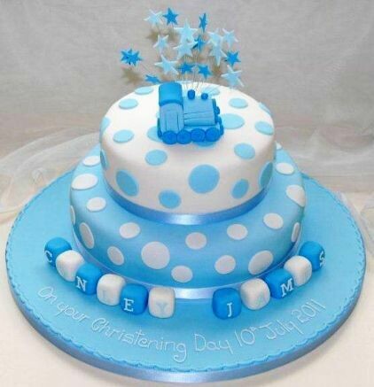 Conely James Christening Cake