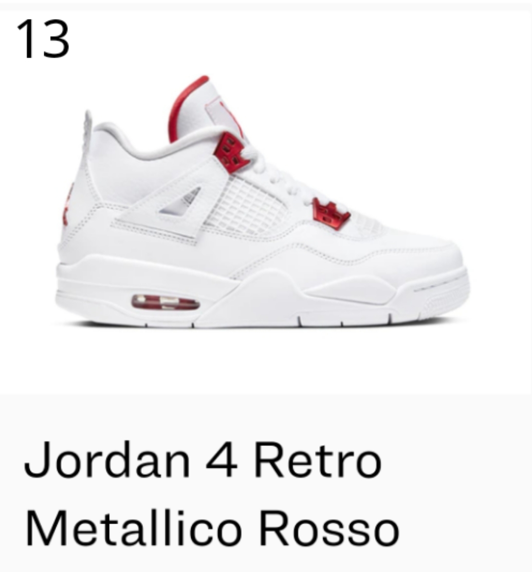 Jordan 4 Retro (Guarda tutti i colori)