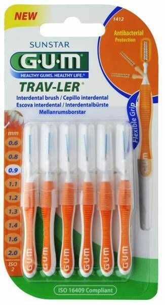 Gum Cepillo Interdental (Trav-ler Antibacterial) (0.9.mm)