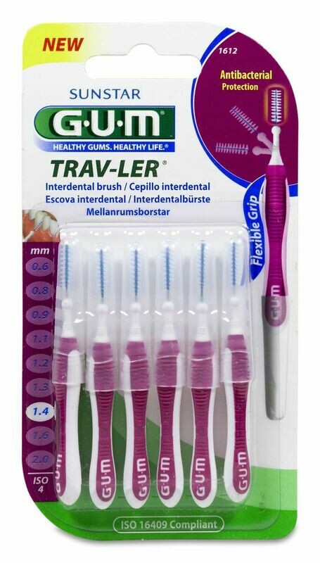 Gum Cepillo Interdental (Trav-ler Antibacterial) (1.4.mm)