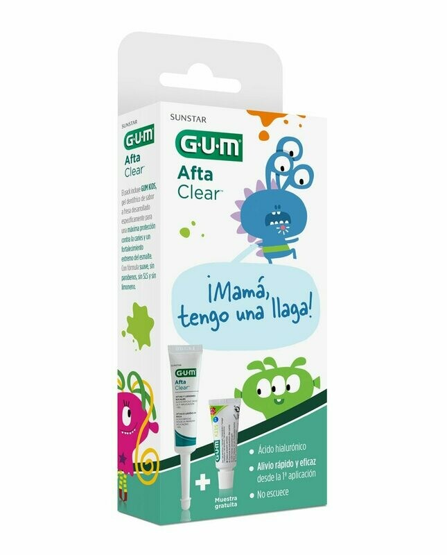 GUM Aftaclear Niños ( 2 años +)  con Ácido Hialurónico