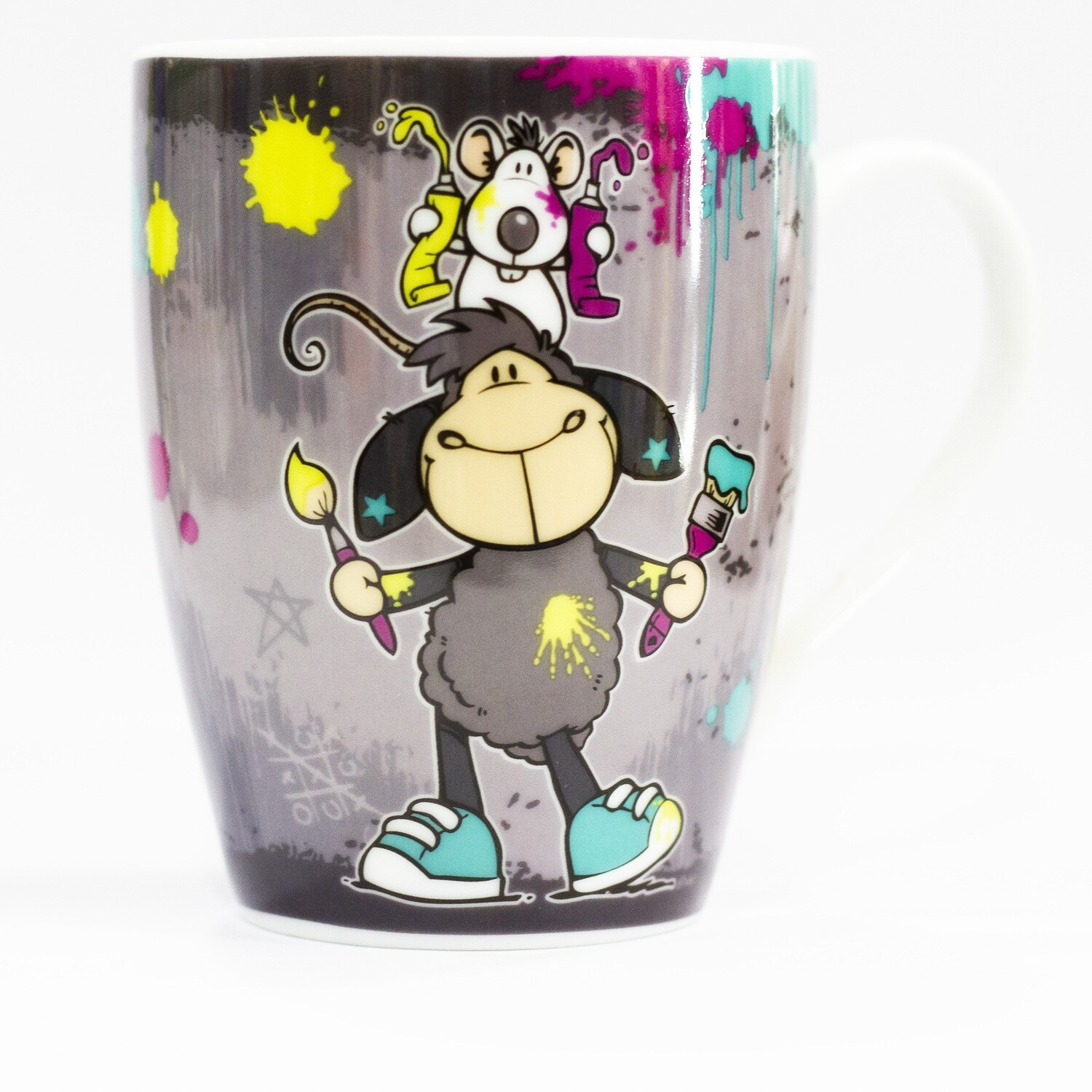 Taza Nici Jolly Leroy gris