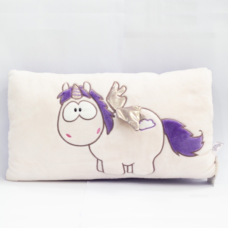 Nici cojín rectangular unicornio rosa
