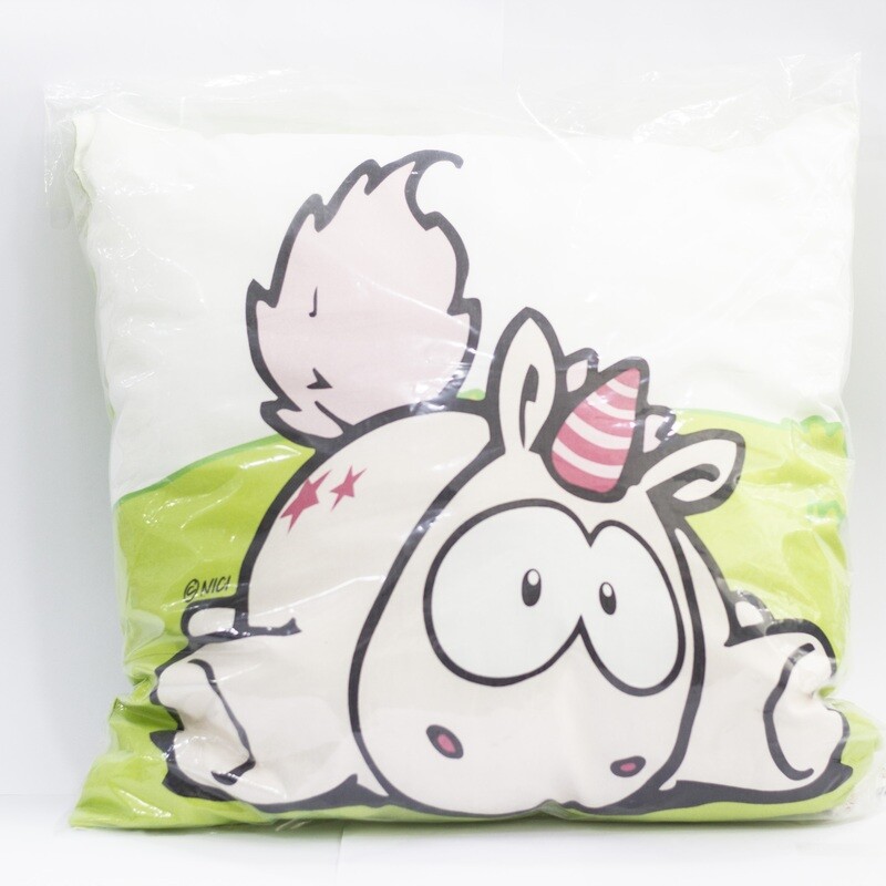Nici cojín de tela unicornio