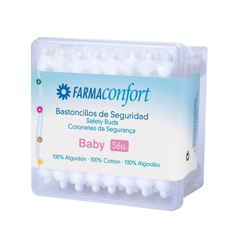 Bastoncillos de seguridad niños ( 100% algodón)  (56 unidades)