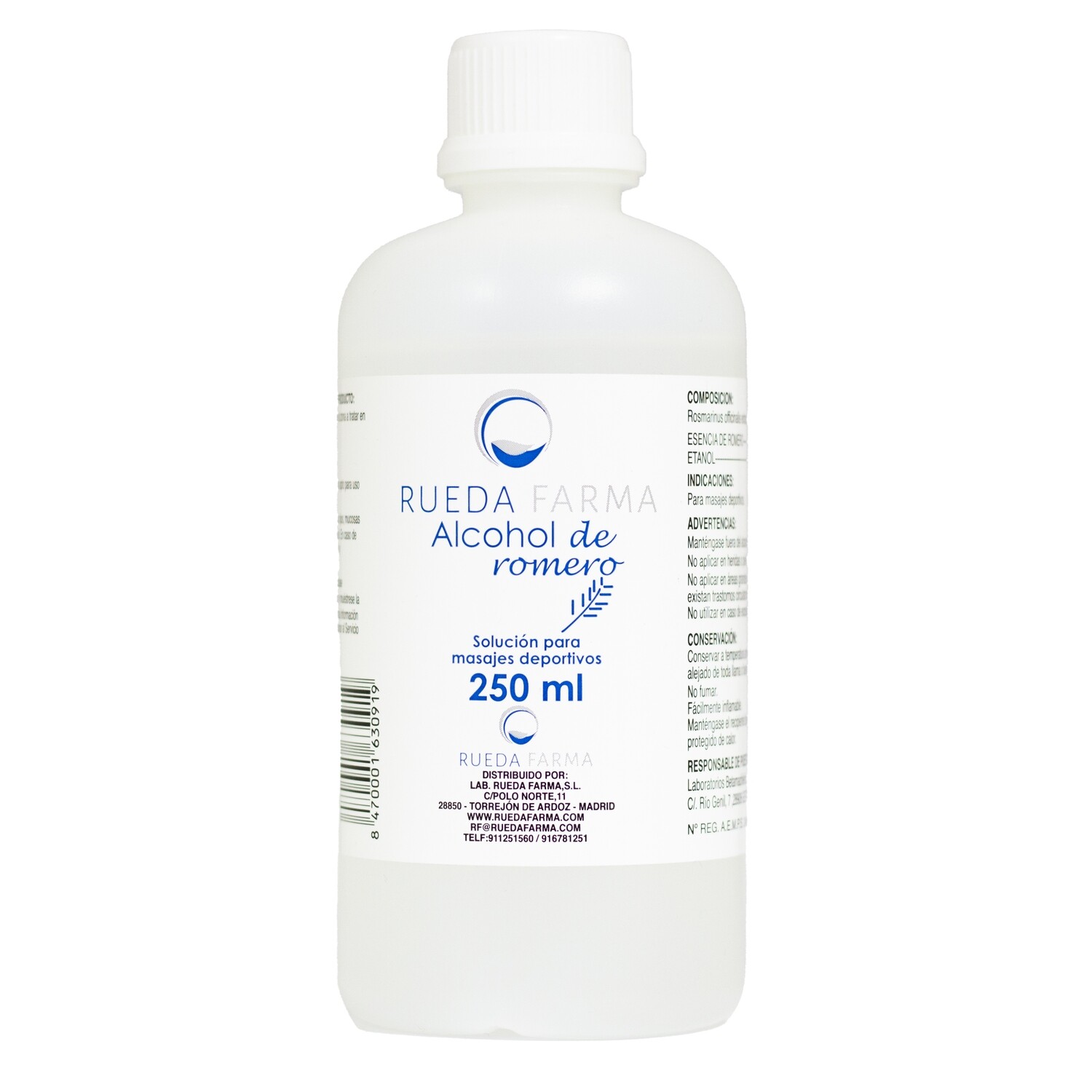 Alcohol de romero (250ml)