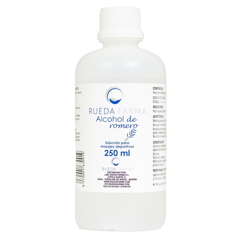 Alcohol de romero (250ml)