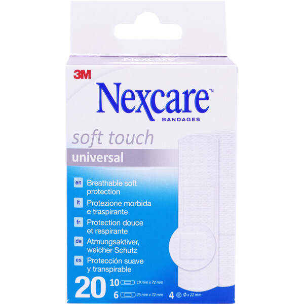 3M Nexcare Soft Touch (variado 20 unidades universales)