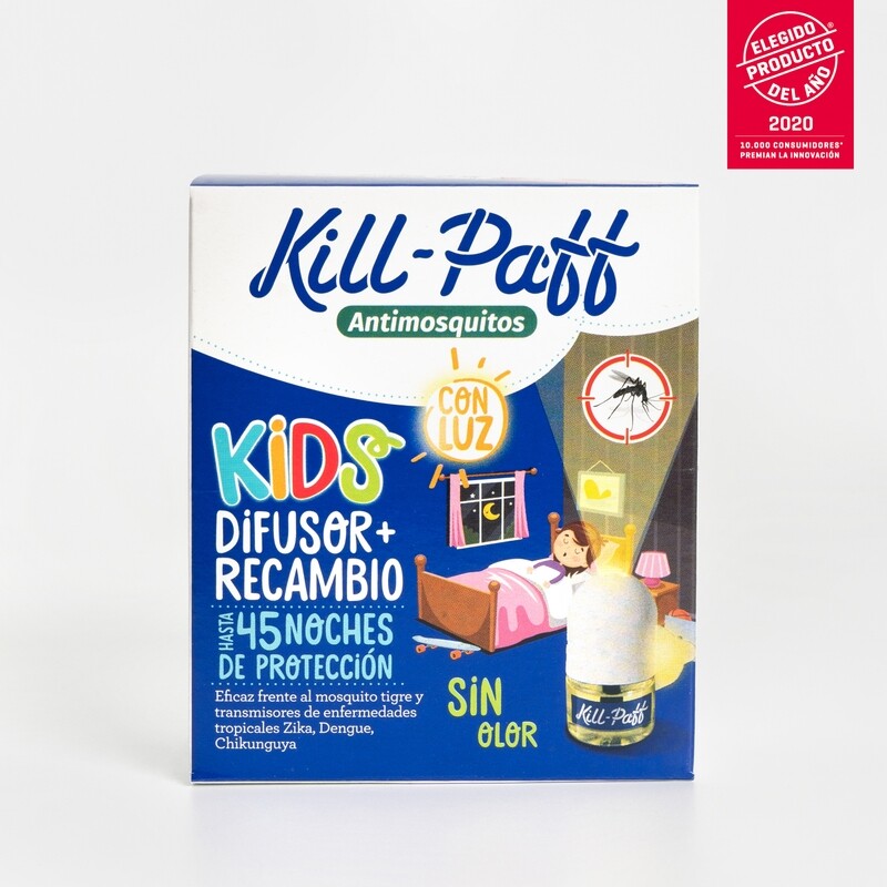 Kill Paff Antimosquitos eléctrico Kids (1 aparato + 1 repuesto)