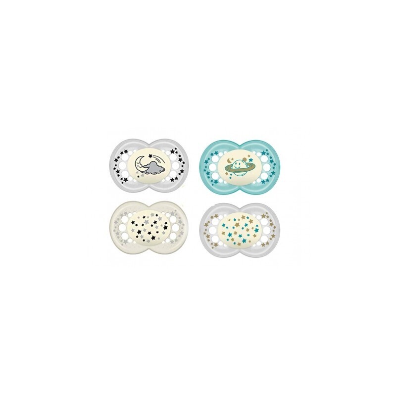 Mam Chupa Original Night Silicona (+6 m)  (2 unds)