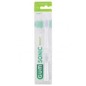 GUM Sonic Daily Recambios cepillo blanco (2unidades)