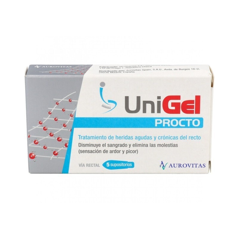 Unigel Procto (hemorroides) (5 supositorios)