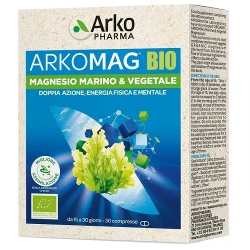 Arkopharma Arkomag (BIO) Magnesio Marino + Vegetal (30 Comprimidos)
