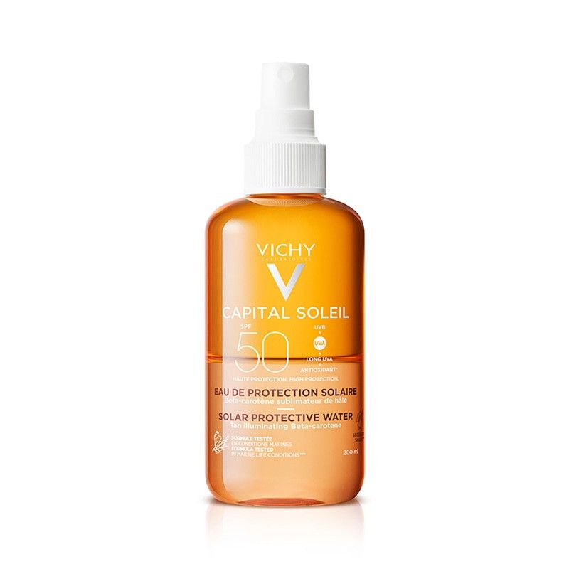 Vichy Capital Soleil Agua de Protección Solar Luminosidad (SPF50) (200ml)