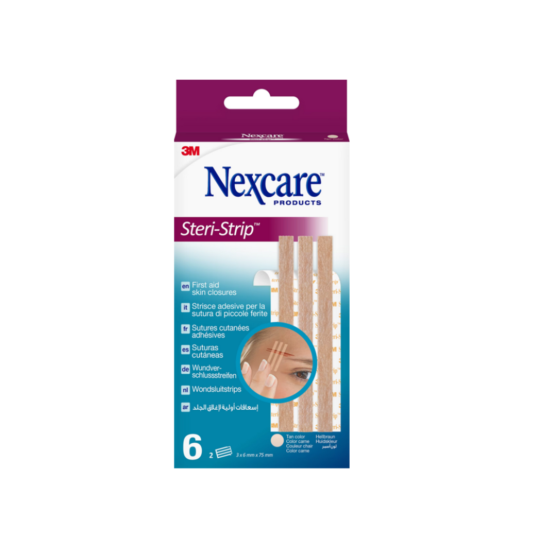 3M Nexcare Steri-Strip Sutura Adhesiva (75 x 6 mm)  (3 Tiras)