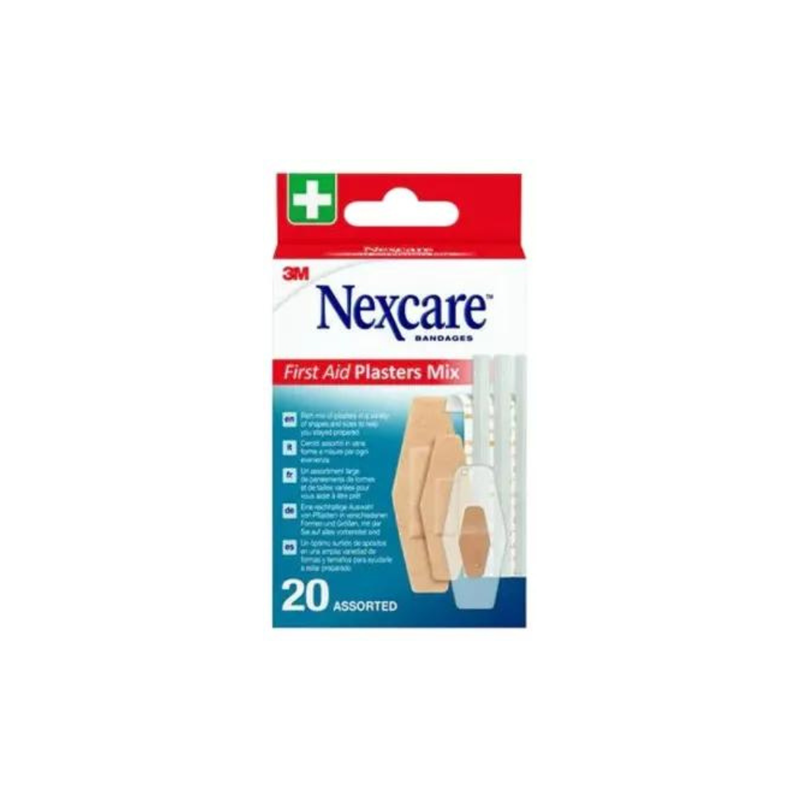 3M Nexcare First Aid Plasters Mix (20 Apósitos)