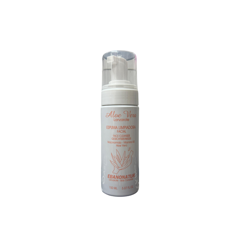 Espuma Limpiadora Facial de Aloe Vera (150ml)