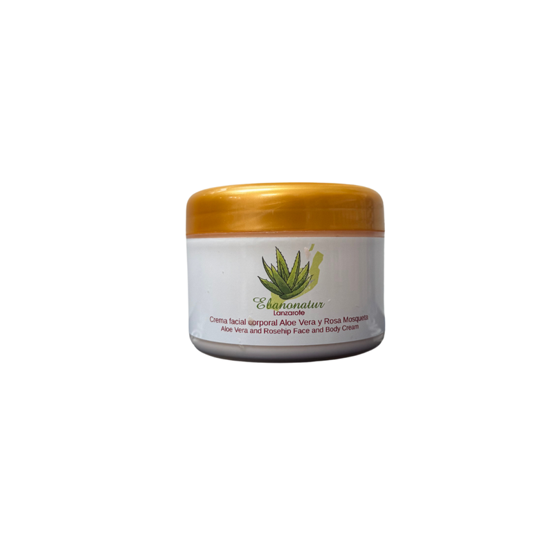 Crema Facial y Corporal de Aloe Vera y Rosa de mosqueta (250ml)