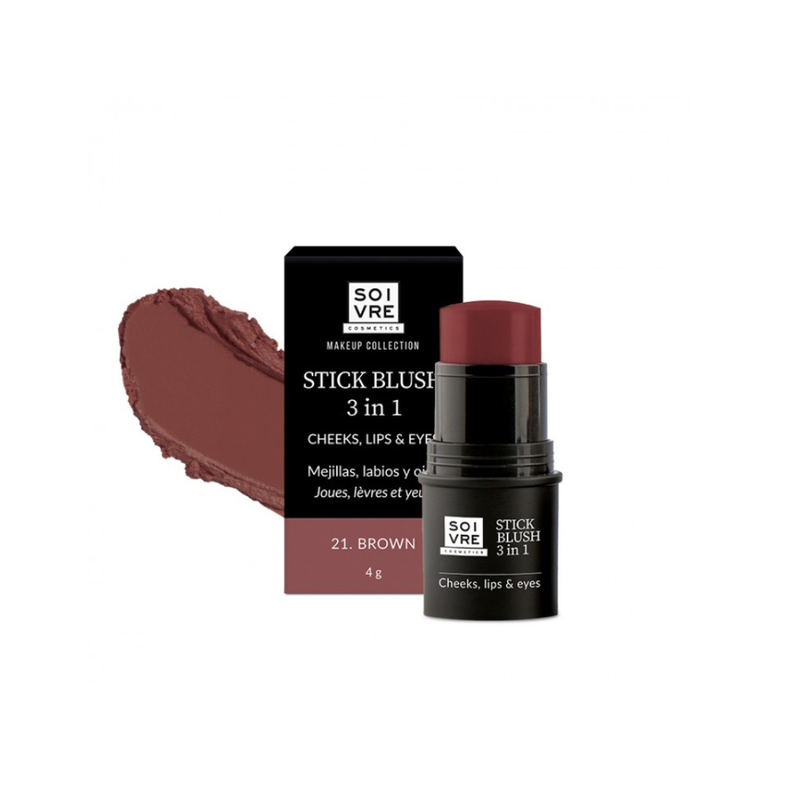 Soivre Cosmetics Blush 3 en 1 Stick 21 Brown