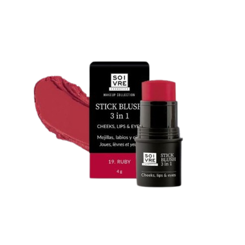 Soivre Cosmetics Blush 3 en 1 Stick 19 Ruby