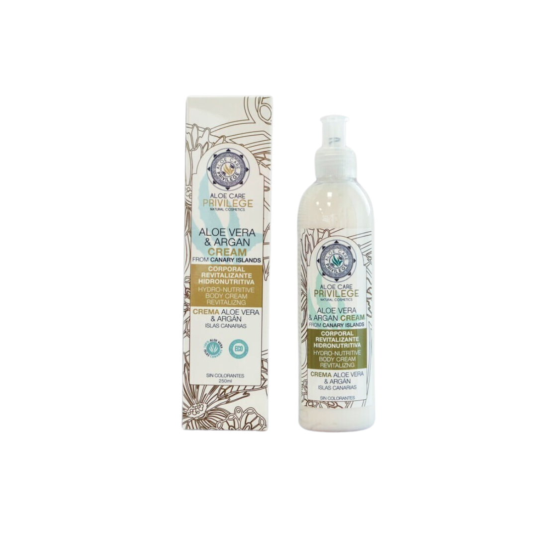 Privilege Body Milk  Aloe Vera + Argán Corporal, revitalizante y hidronutritiva (250ml)