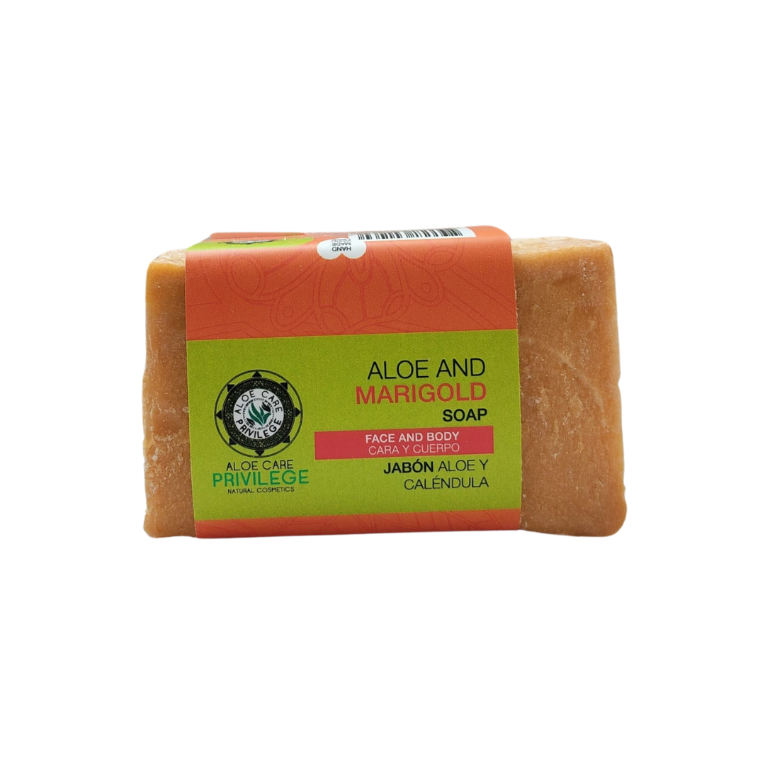 ​Jabón Artesanal Aloe Vera y caléndula.